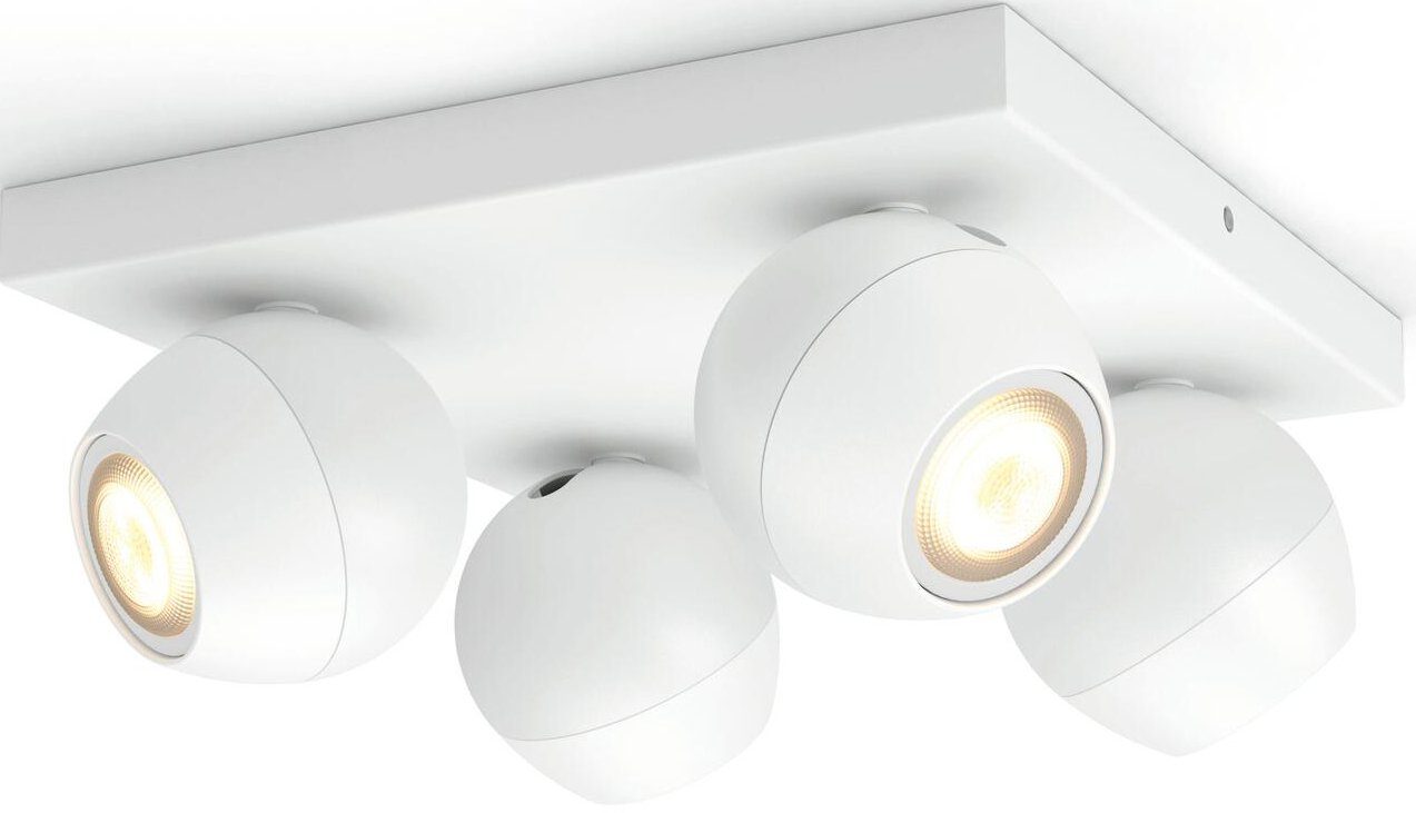 LED wechselbar, Leuchtmittel Philips Dimmfunktion, Hue Buckram, Warmweiß Flutlichtstrahler