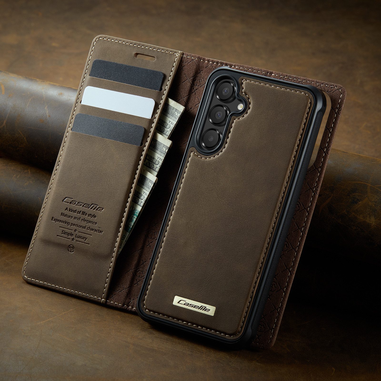 Mycotech Handyhülle Handyhülle für Samsung C49 2in1 Samsung Galaxy A16/A16 5G Braun