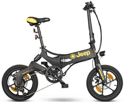 Jeep E-Bikes E-Bike »FR 6020«, 1 Gang, Kettenschaltung, Heckmotor 250 W, (mit Akku-Ladegerät)
