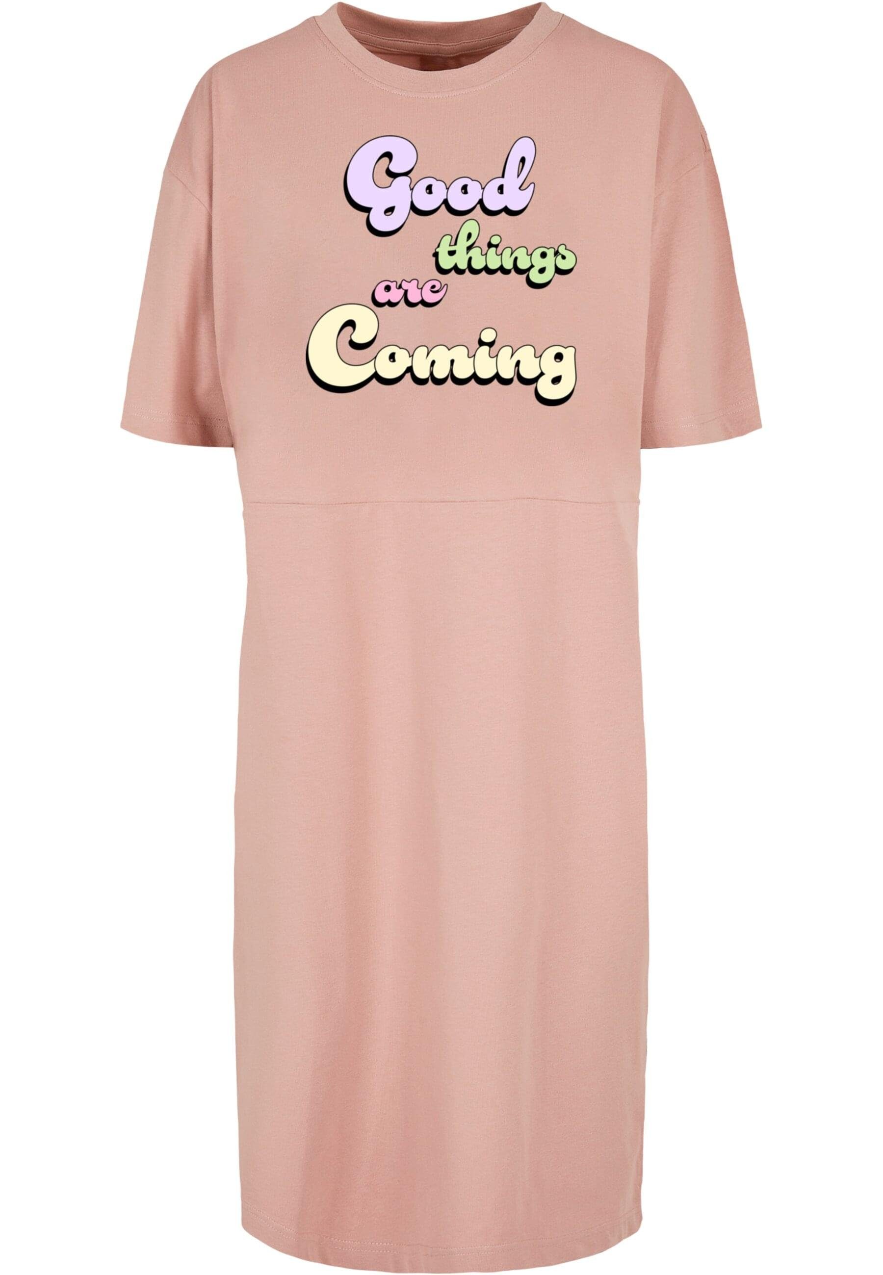 Tee (1- Damen Merchcode Oversized Ladies Things tlg) Good Dress Stillkleid Slit