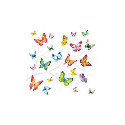 Ambiente Papierserviette Schmetterlingsschwarm, (20 St), 33 cm x 33 cm
