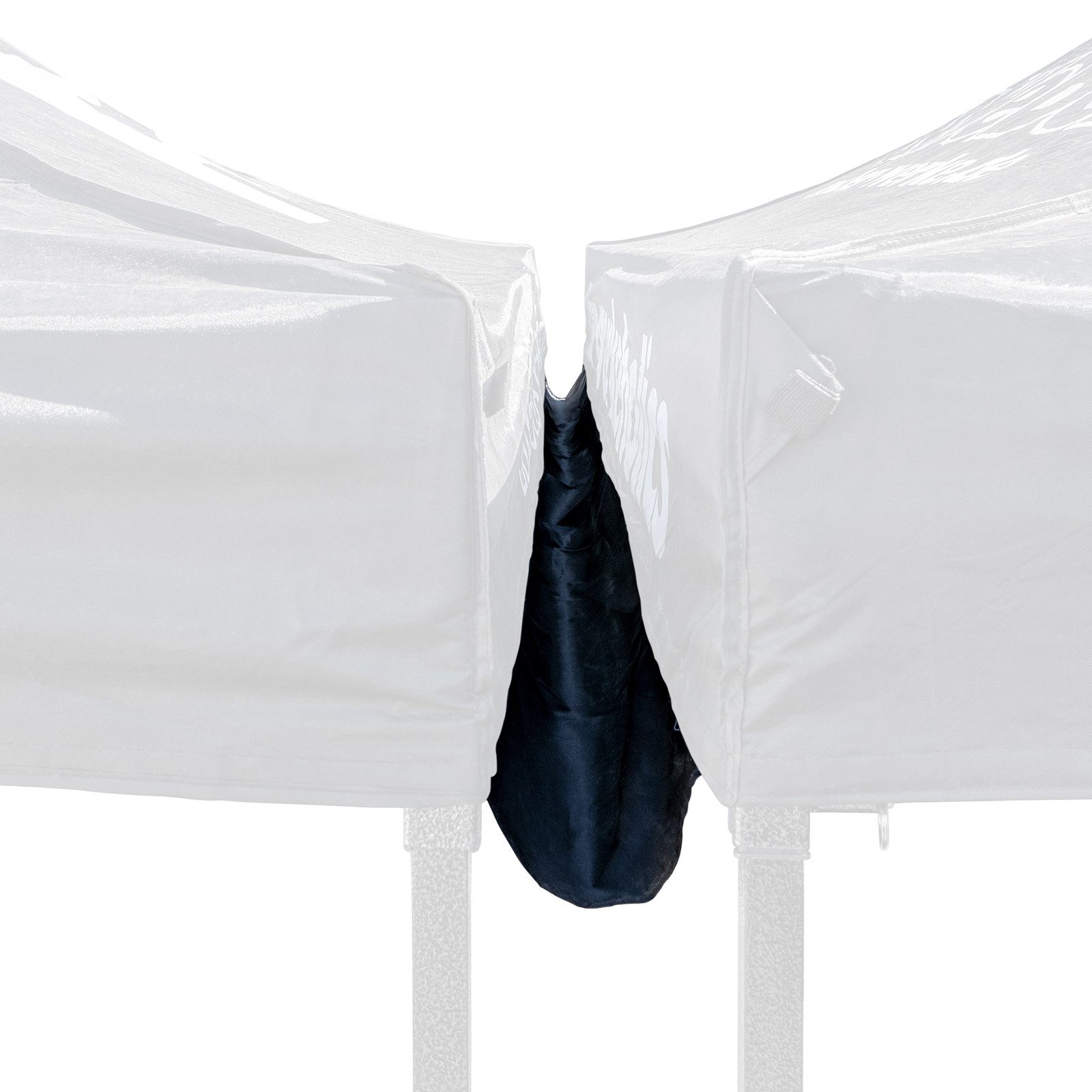 Weber GmbH Regenrinne Regenrinne für Easy-Up Zelt 3 x 3 m schwarz, mit Klettverschluss, für zwei nebeneinander aufgestellte Pavillons