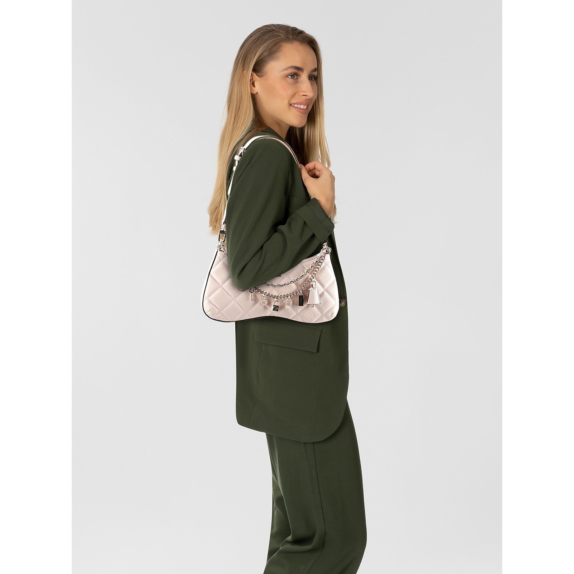Guess Schultertasche Libby, Polyurethan günstig online kaufen