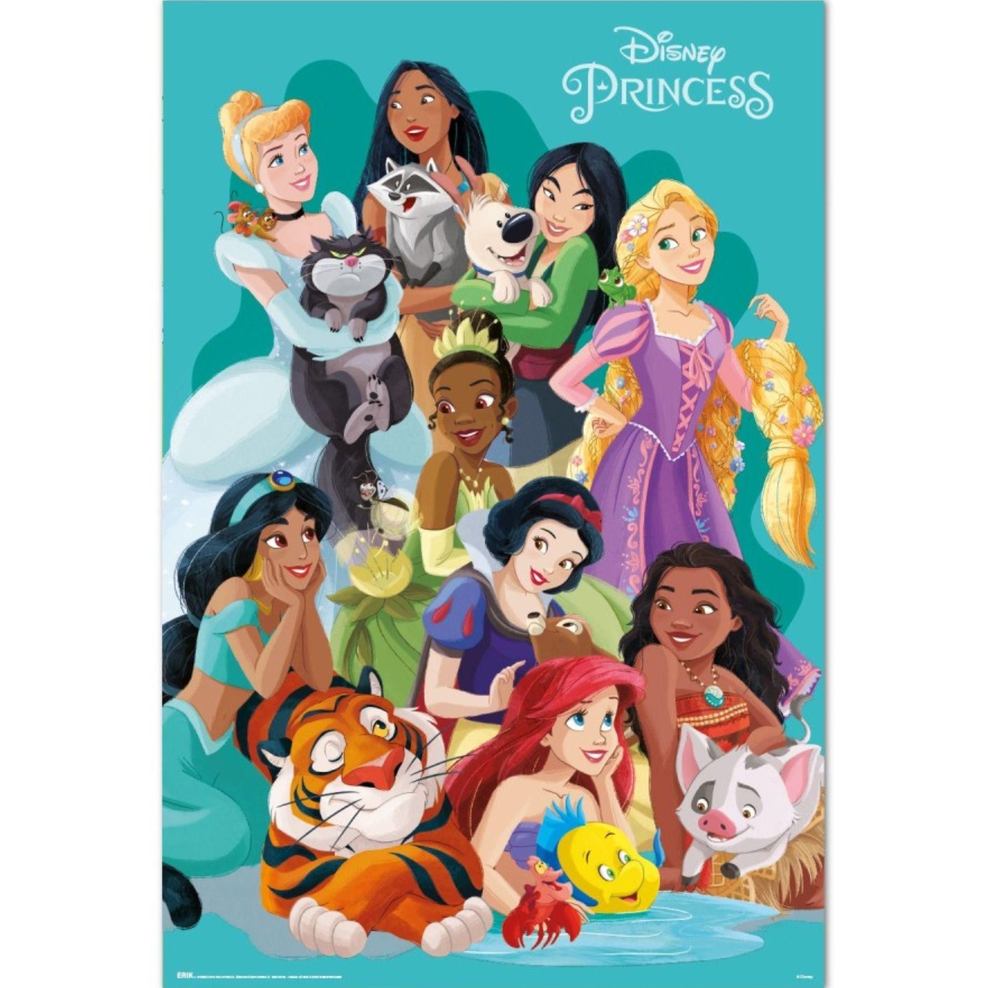 Grupo Erik Poster Princesses and Pets - Disney Princess, Princesses and Pets