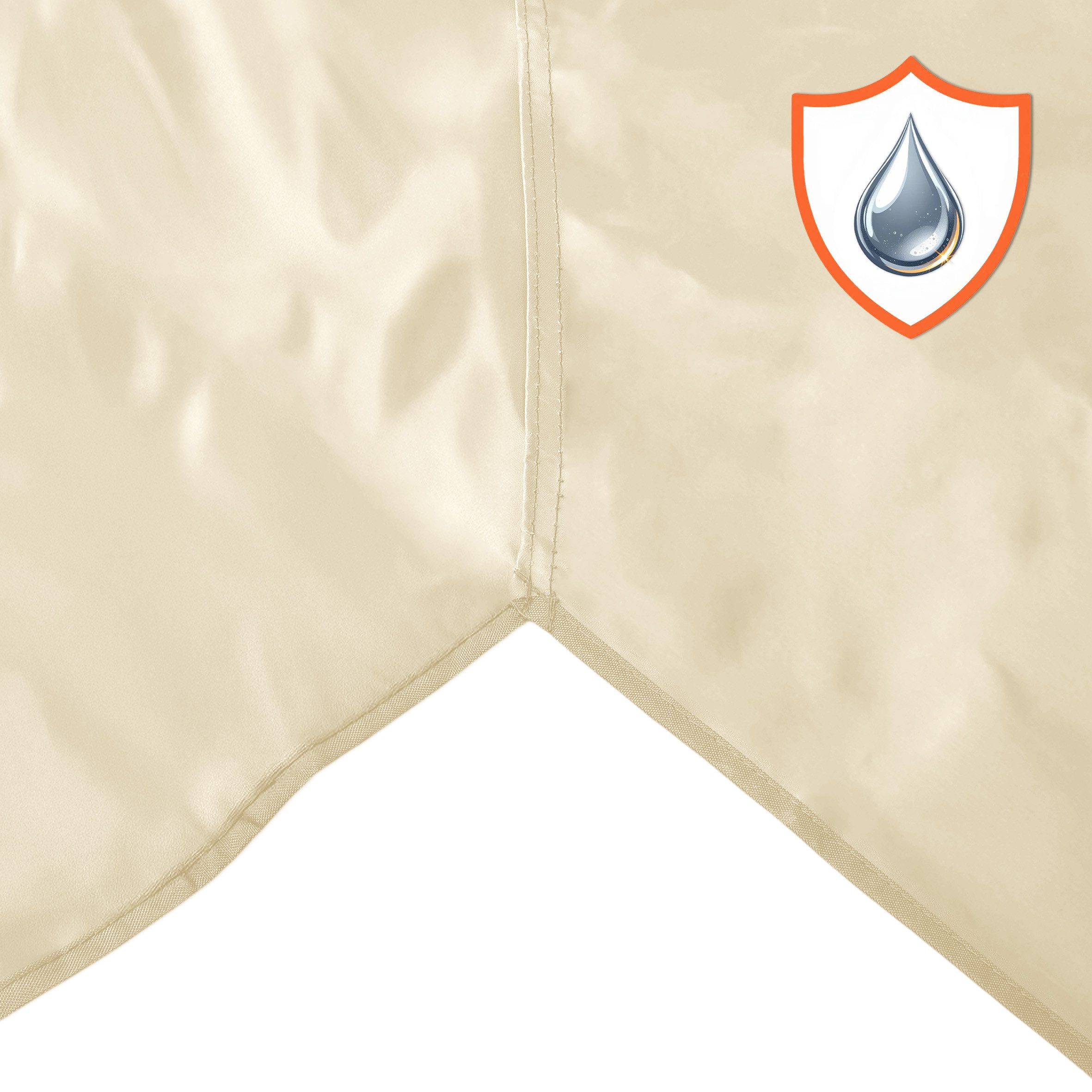 Spetebo Pavillon-Ersatzdach Ersatzdach mit Kaminabzug - beige, (Stück, Ersatzdach), PVC Pavillondach wasserdicht – Bild 4 von 5