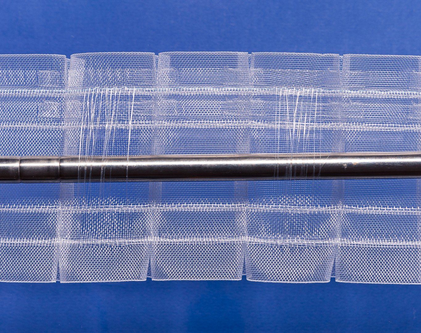 Gardine Stegband, Gardinenband, Dekoschals / 100mm Farbe: 5 - L010, rewagi, / Verkaufseinheit: transparent Breite: Meter