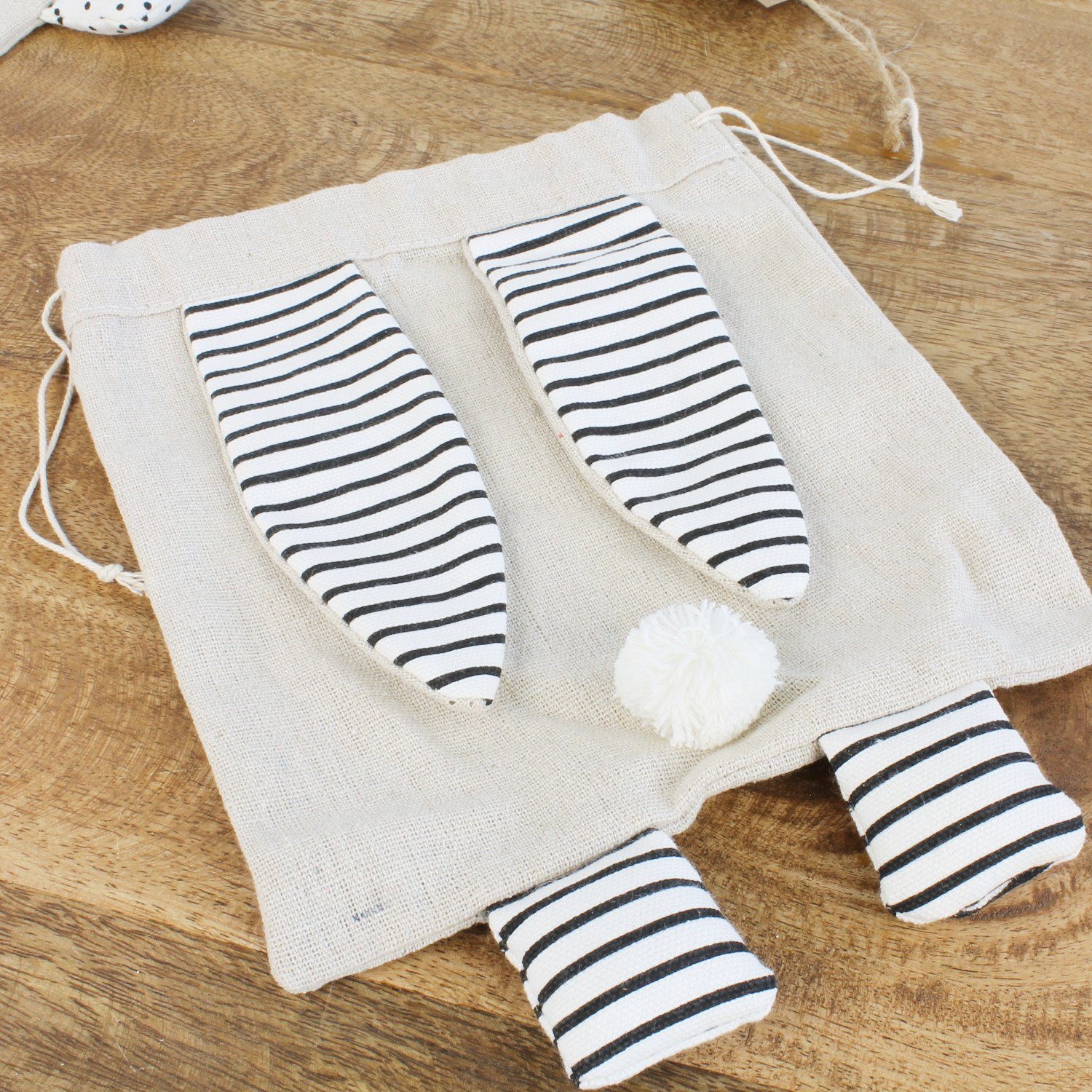 Macosa Home Osternest Geschenkverpackung Ostern Kinder, 2er Set modern Beutel