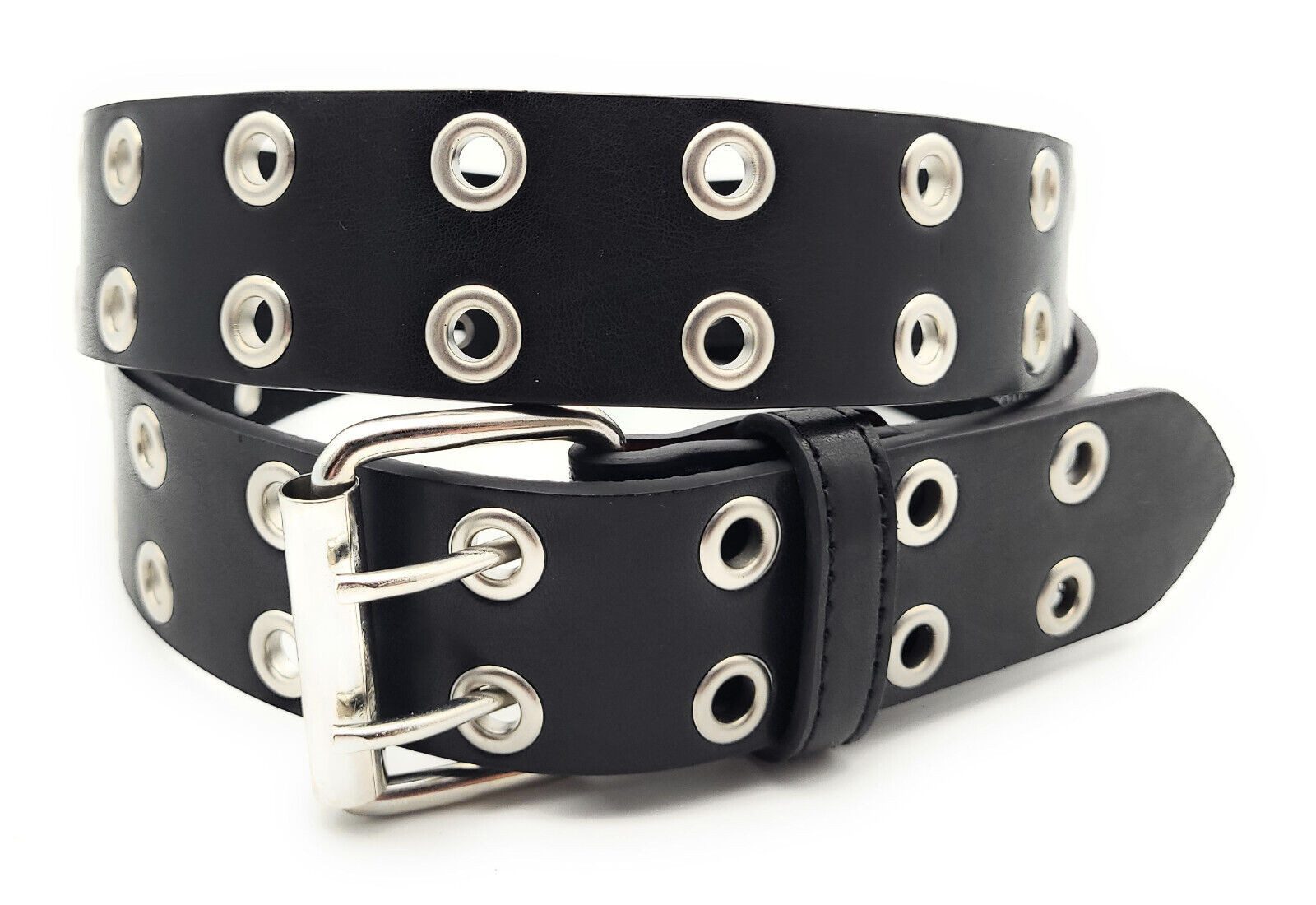 Ven Tomy Nietengürtel 2-Loch Ösen Gürtel Jeansgürtel Damen Herren