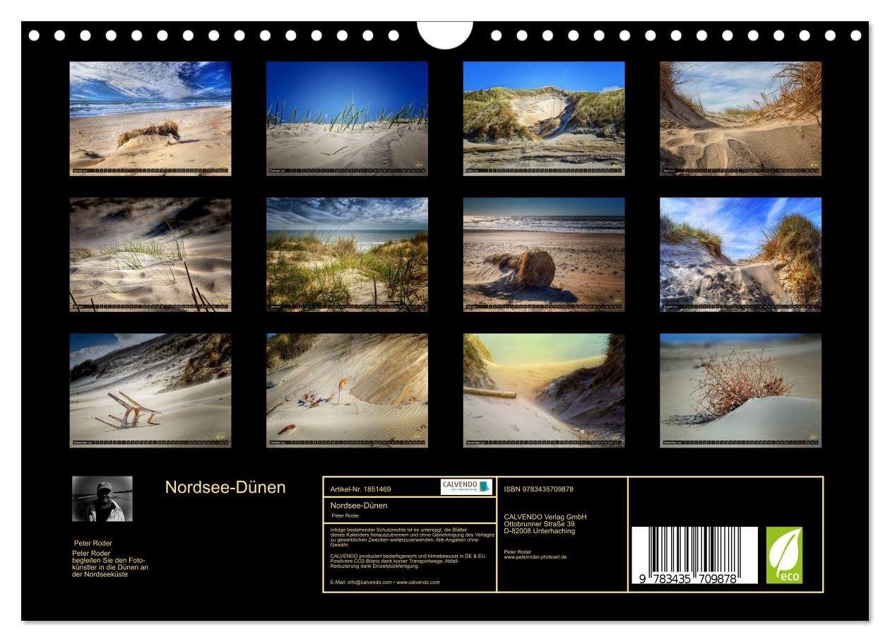 Thumbnail - CALVENDO Wandkalender Nordsee-Dünen (Wandkalender 2025 DIN A4 quer), CALVENDO Monatskalender