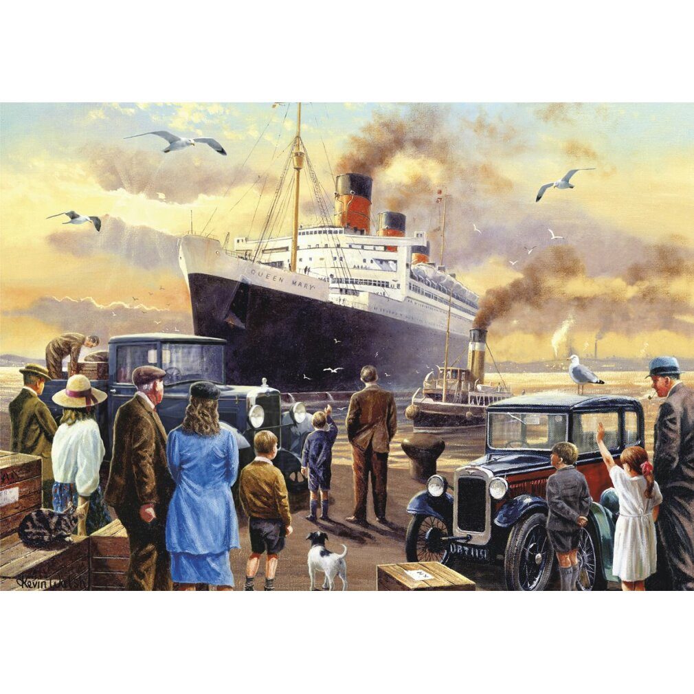 Piatnik Puzzle Puzzle RMS Queen Mary 1000 Teile, Puzzleteile