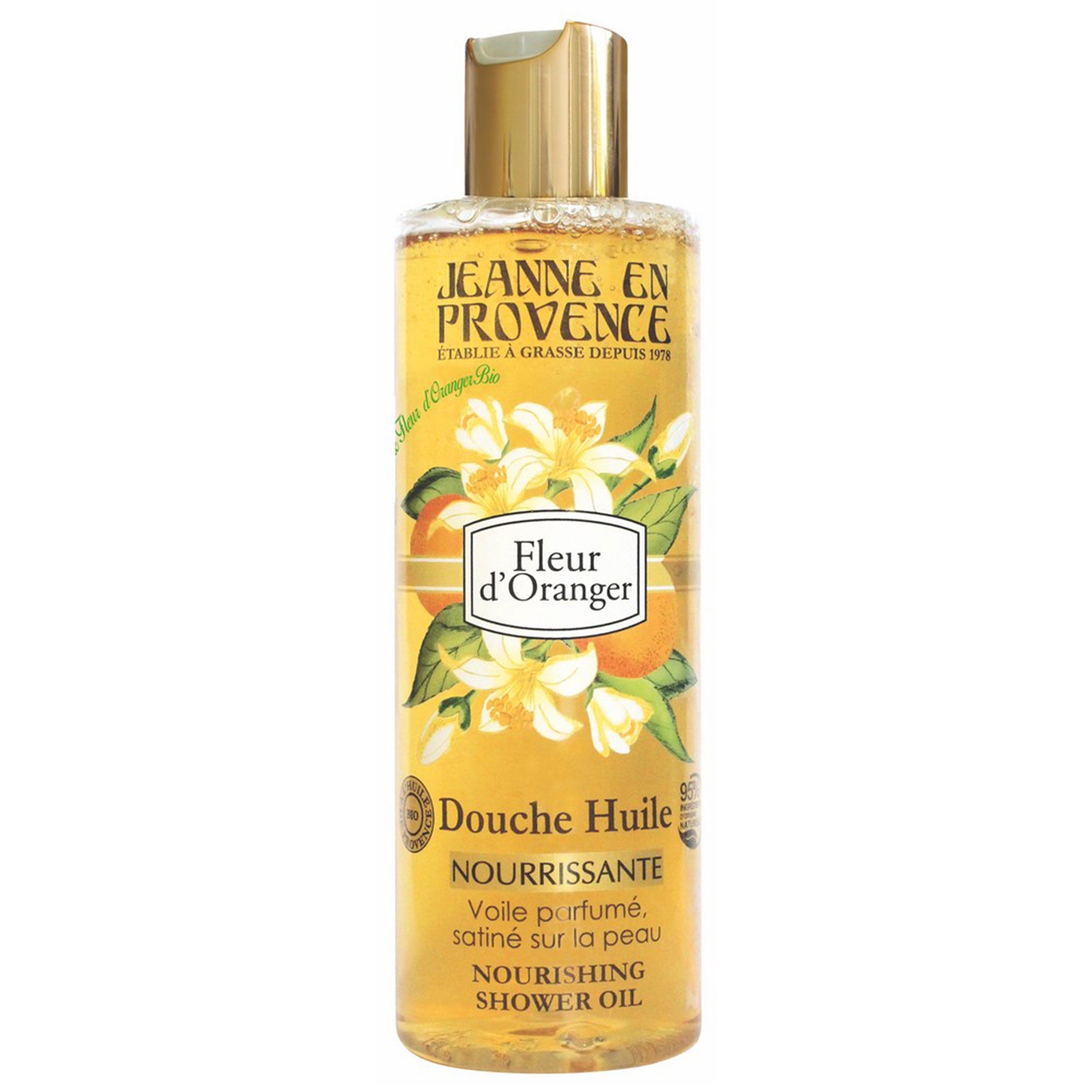 Jeanne En Provence Duschgel Jeanne en Provence nährendes Duschöl, Orangenblüte 250 ml