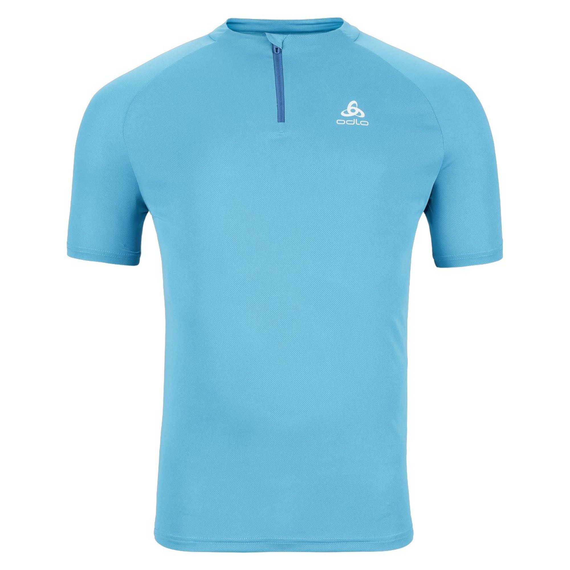 T-Shirt Odlo Herren T-Shirt Crew Neck s/s 1/2-Zip Trail Running Shirt 313802