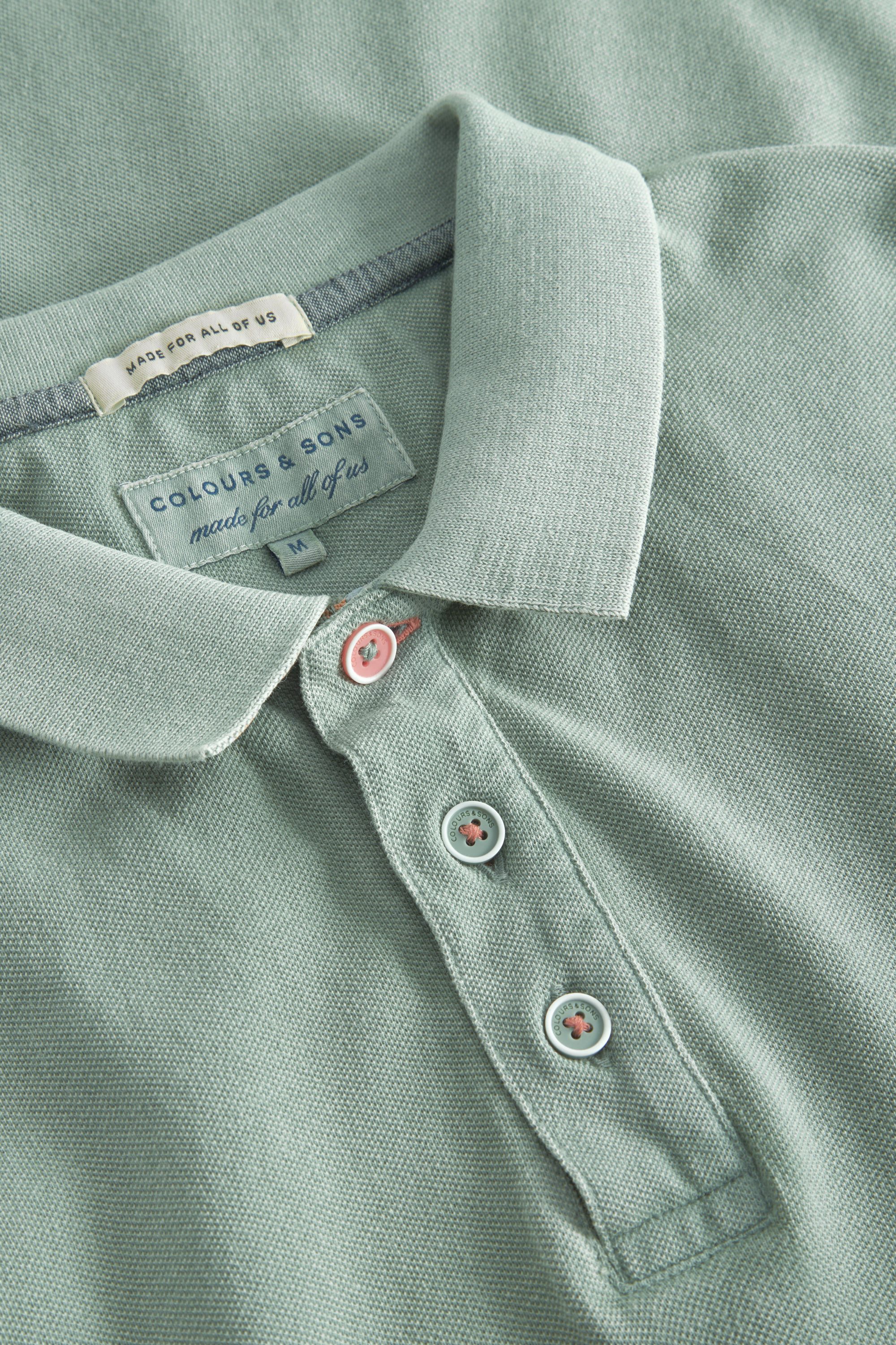 colours & sons Poloshirt Polo-Garment Dyed