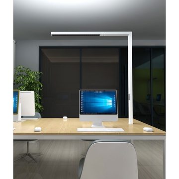NCC-Licht LED Tischleuchte Anbauleuchte Linus Weiß Up & Down 80W Neutralweiß 4000K Sensor, LED fest integriert, Dimmbar