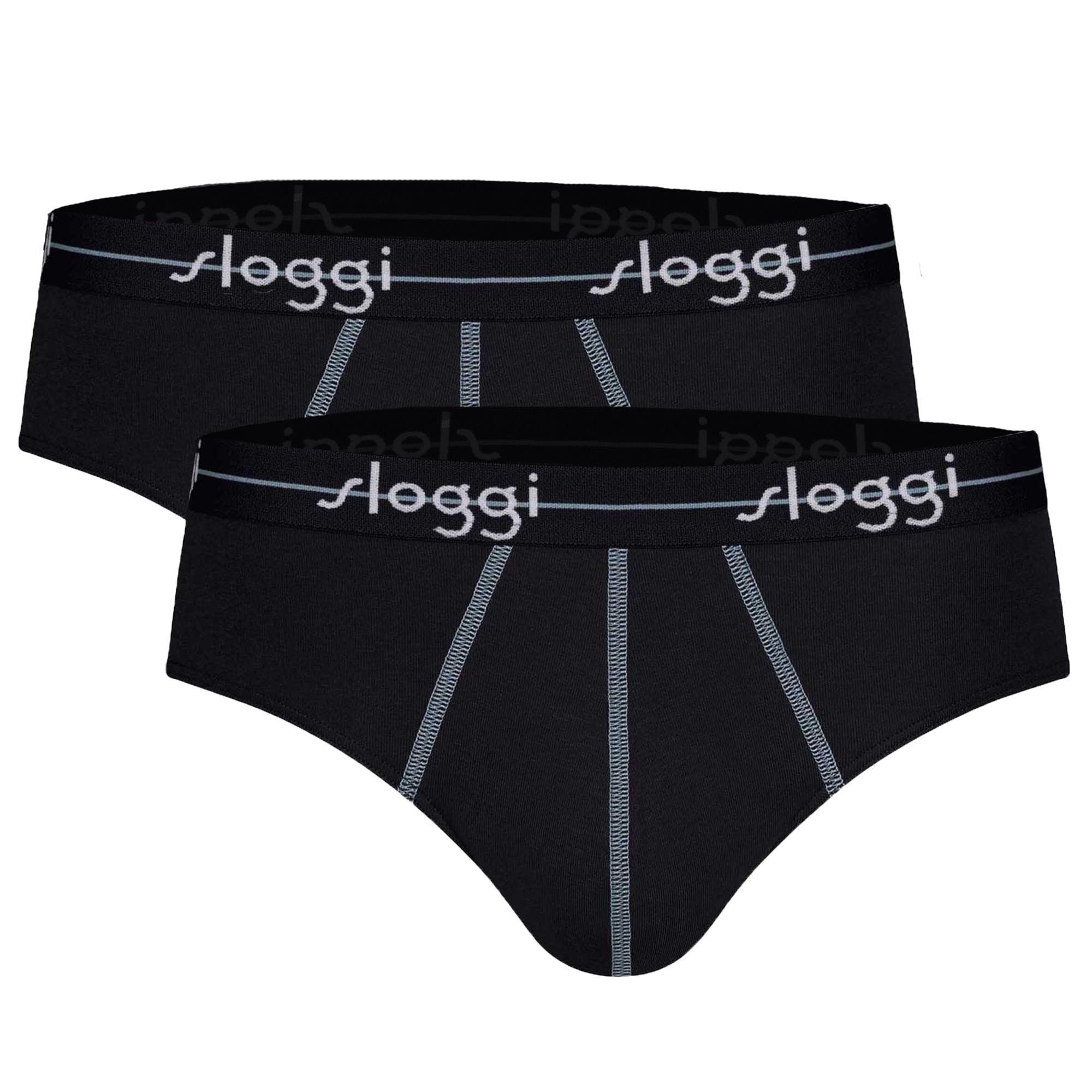 Slip Herren Slip 2er Pack Baumwollmischung