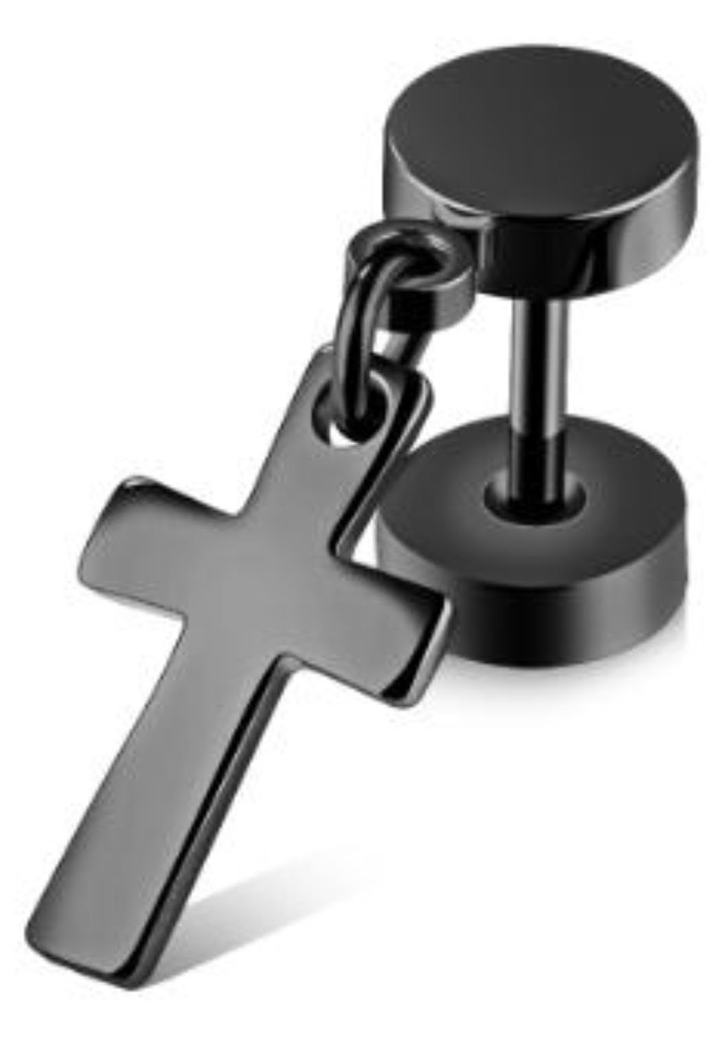 Firetti Single-Ohrstecker Schmuck Geschenk Ohrschmuck einzeln Kreuz