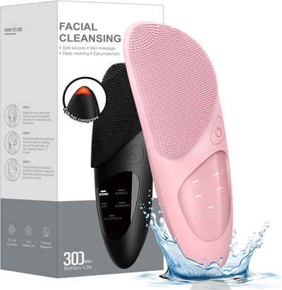 COOL-i ® Elektrische Gesichtsreinigungsbürste, Elektrische Gesichtsbürste-Ultraschall, wasserdicht,Memory-Funktion