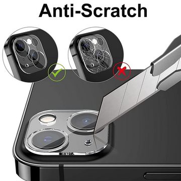CoolGadget Schutzfolie Kameraschutz Glas für Apple iPhone 13 Mini, (Spar-Set 2in1, Staubgeschützt/Staubsicher), Schutzglas für Kamera-Linsen Panzerfolie für iPhone 13 Mini Folie
