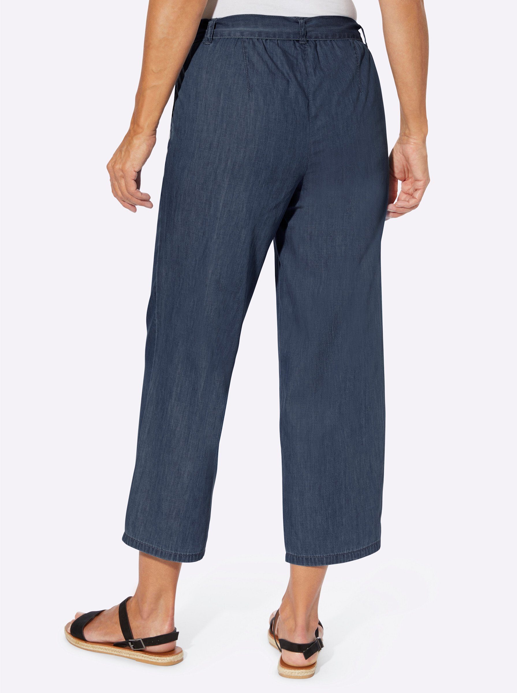 Sieh an! Jeansshorts Jeans-Culotte komfortabel – Bild 3 von 4