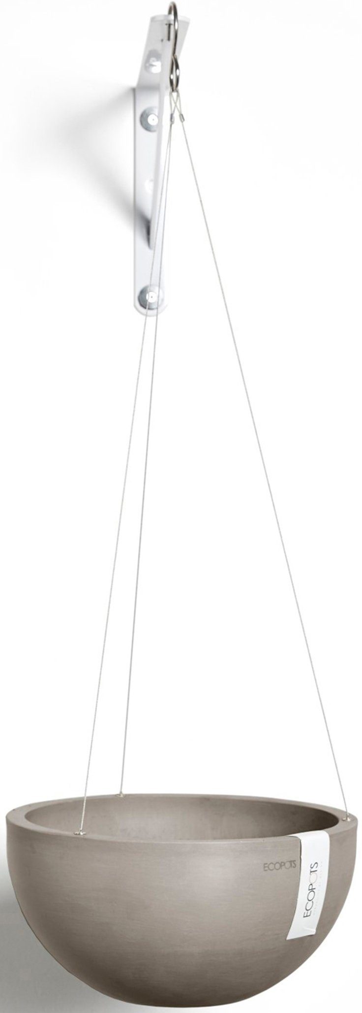 ECOPOTS Blumentopf Brussels hängend 27 Taupe, für innen und außen: frostsic günstig online kaufen