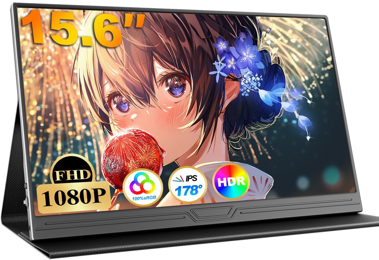 YI Tragbarer Mobiler Monitor 15.6“ 1920x1080FHD IPS Portabler Monitor