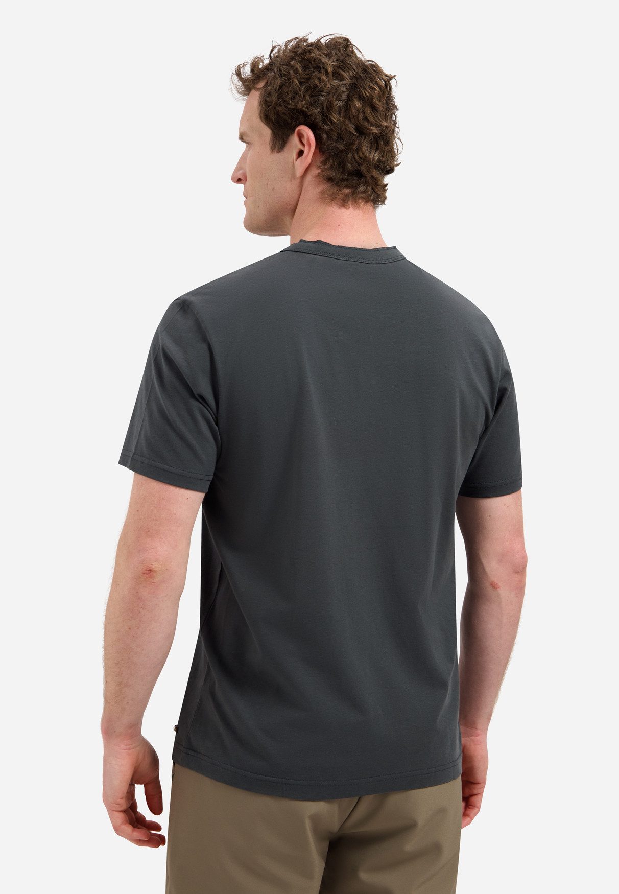 NO EXCESS T-Shirt Granddad Half button Melang - Kurzarmshirt - Alltagsshirt - Sommer