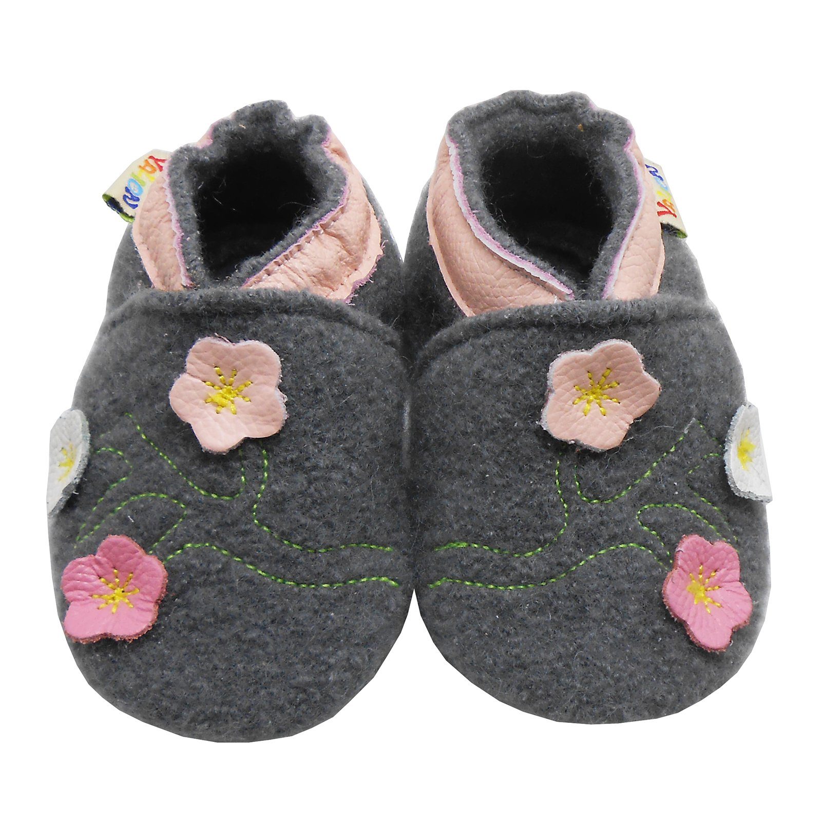 Schuhe Babyschuhe Mädchen Yalion Kinder Filz Hausschuhe aus Schafwolle und Leder Hausschuh