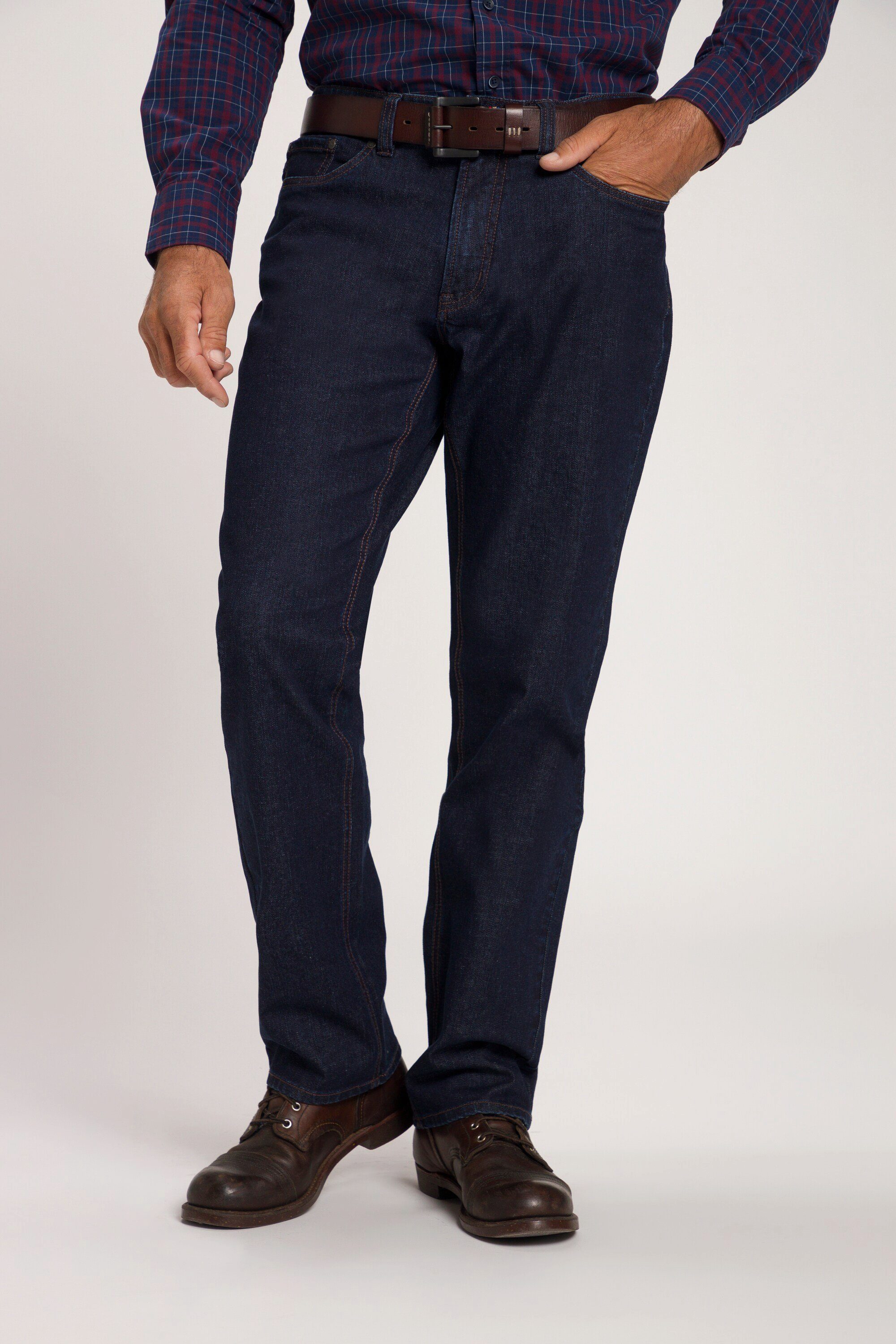 JP1880 Cargohose Jeans 5-Pocket Regular Fit bis Gr. 70/35 dark blue denim