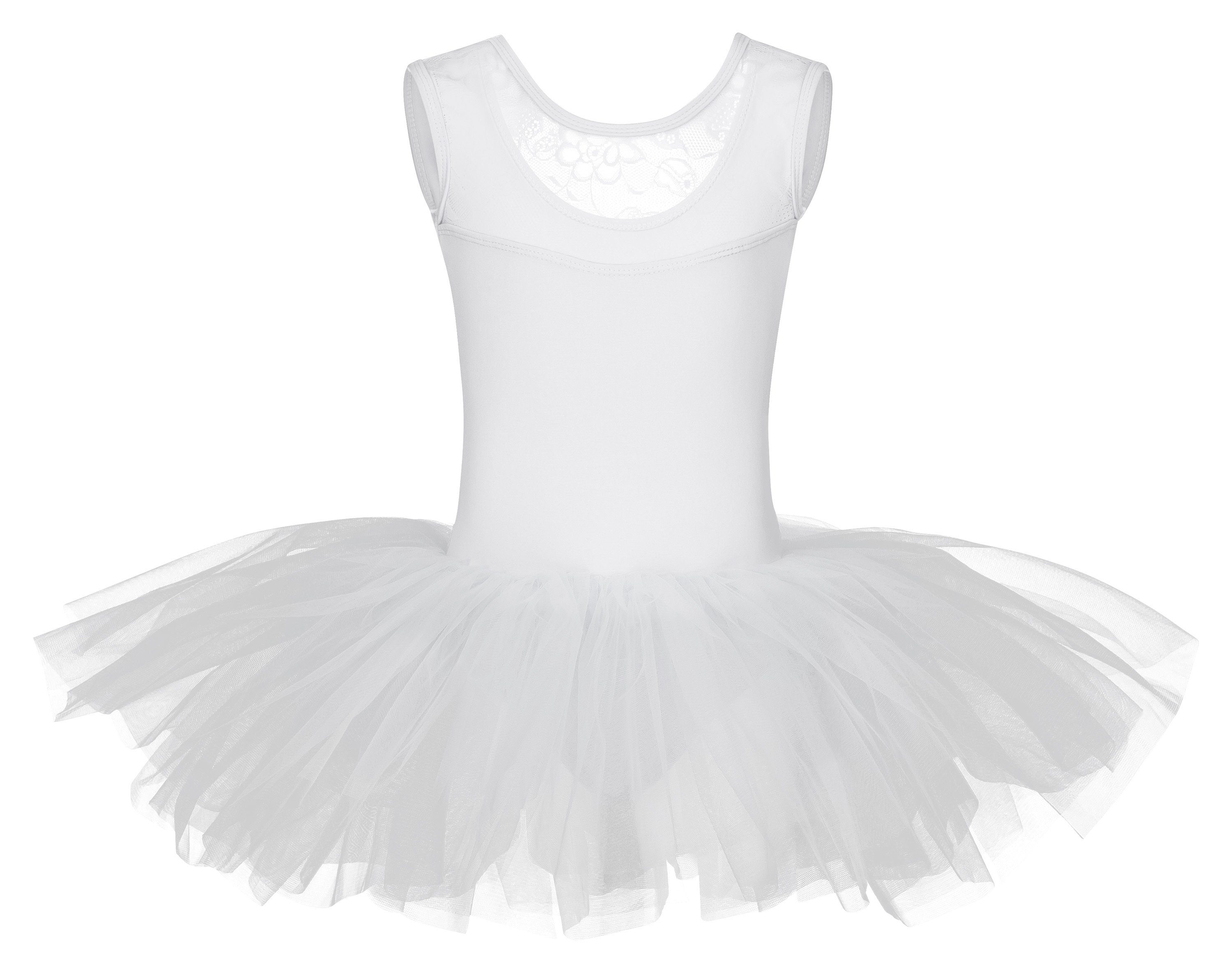 tanzmuster Tüllkleid »Ballett Tutu mit Spitzeneinsatz« Ballettkleid aus  weicher Baumwolle mit langem Tüllrock, für Mädchen online kaufen | OTTO