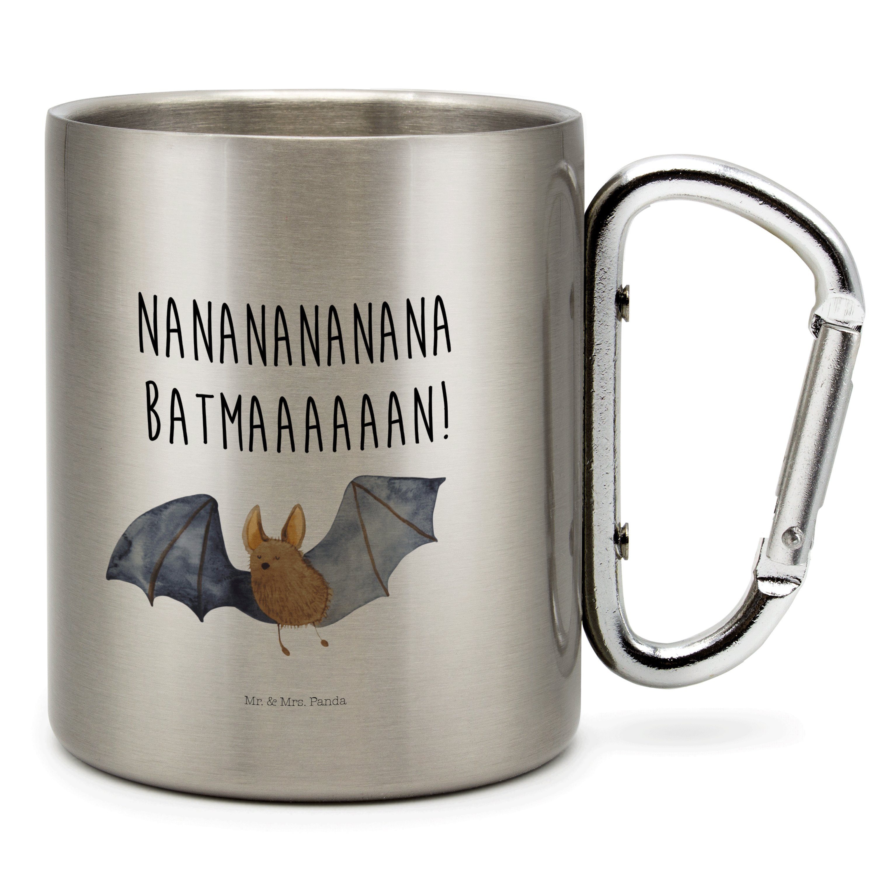 Mr. & Mrs. Panda Tasse »Fledermaus fliegend Transparent Geschenk