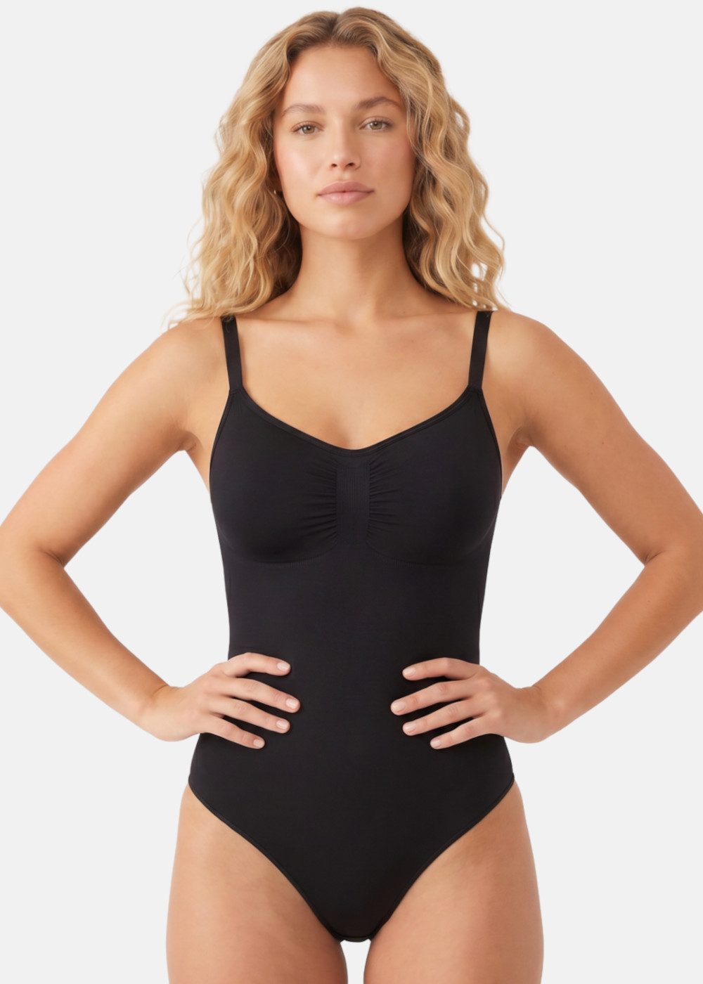 Miederbody Figurformender Body mit String Shapewear Bodysuit Sleeveless