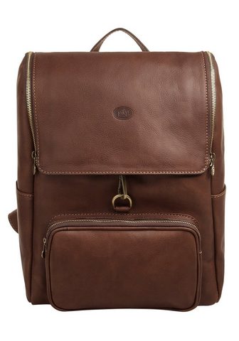  Piké Laptoprucksack echt Leder pagamin...