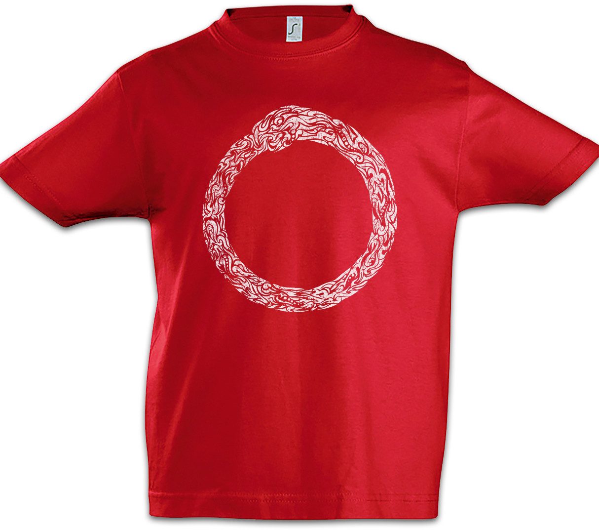 Print-Shirt Norse Midgard Snake I Kinder T-Shirt Schlange Vikings Walhalla Raben