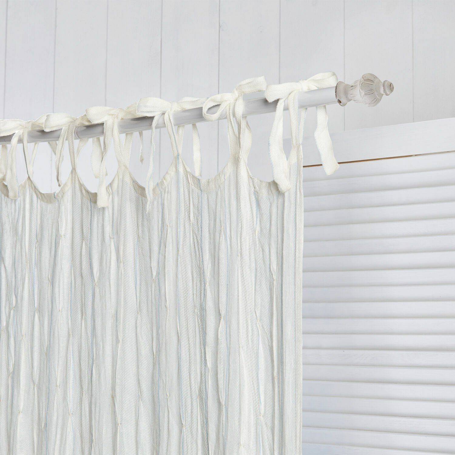 Mirabeau Gardinenstange Gardinenstange Efersa weiß, Ø 190 mm, Eisen, Knauf: günstig online kaufen