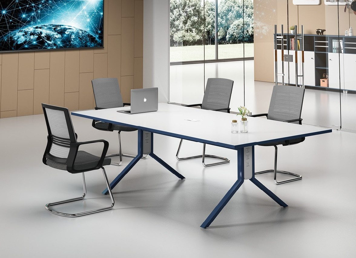 Xlmoebel Konferenztisch Eleganter Besprechungstisch aus Holz für professionelle Meetings (Konferenztisch, 1-St., Konferenztisch), Hergestellt in Europa