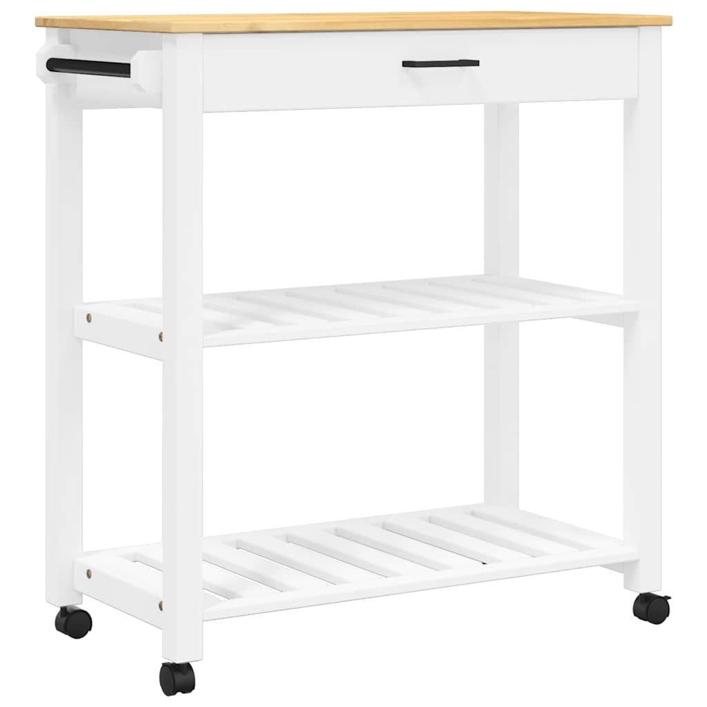 vidaXL Küchenwagen Küchenwagen MONZA 84x40x88,5 cm Massivholz Kiefer