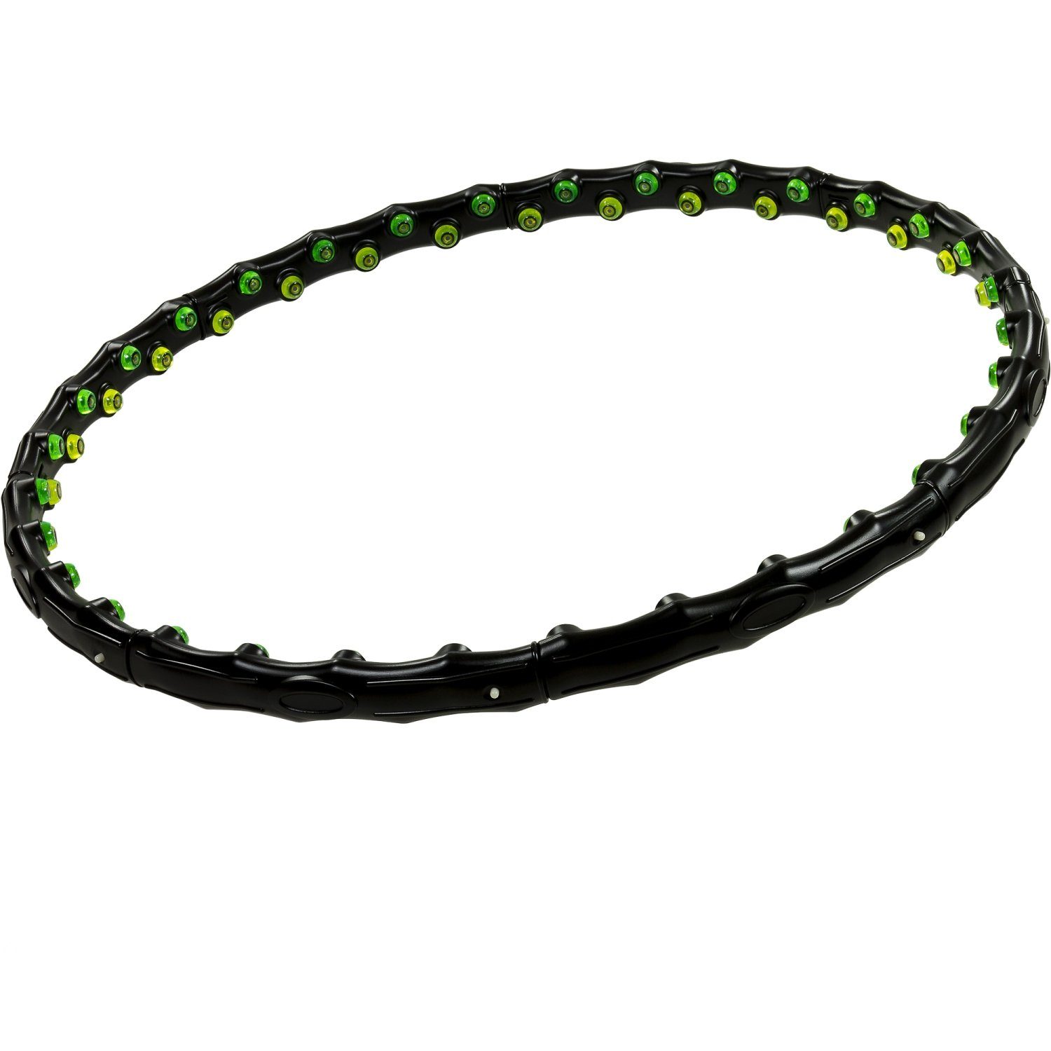 mit mit Magnete, Hula-Hoop-Reifen Schwarz 3 Hoop Movit® 0,9/1,3/1,7 kg Hip, Varianten: MOVIT Reifen Massagenoppen, Hula