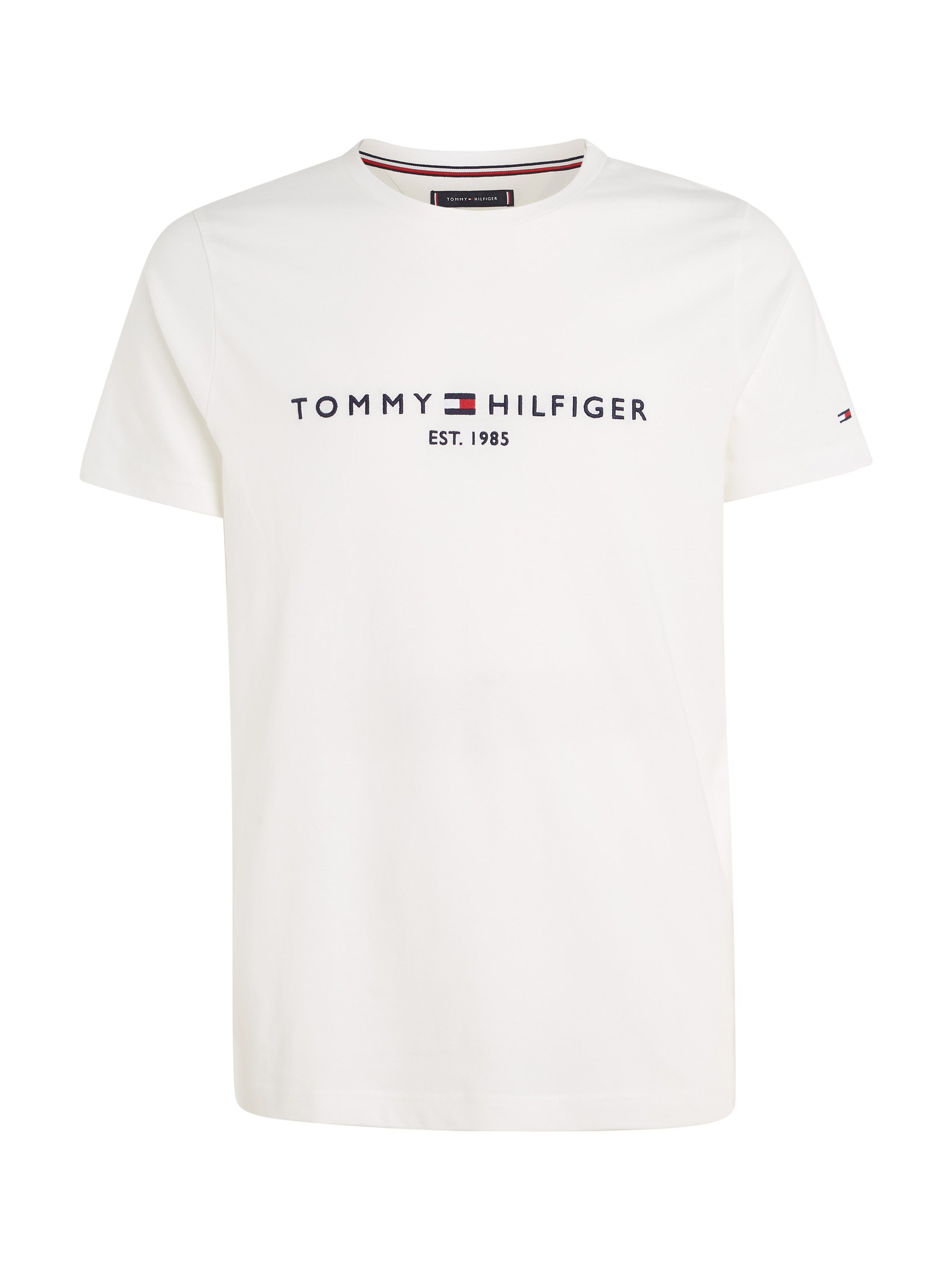 Tommy Hilfiger T-Shirt FLAG TOMMY TEE HILFIGER snow white