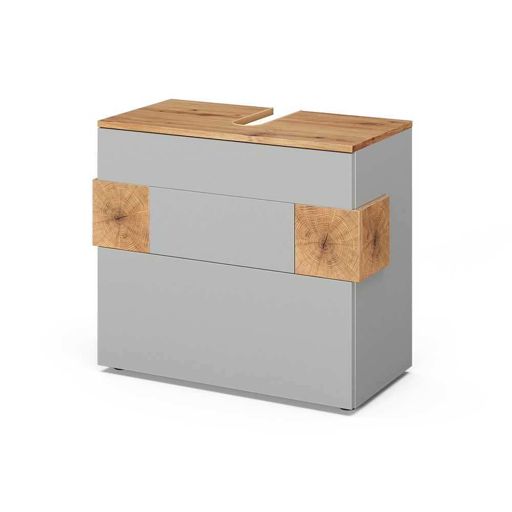 Vicco Waschbeckenunterschrank Eden, Grau/Artisan, 70 x 64.5 cm mit 2 Schubladen (1-St)