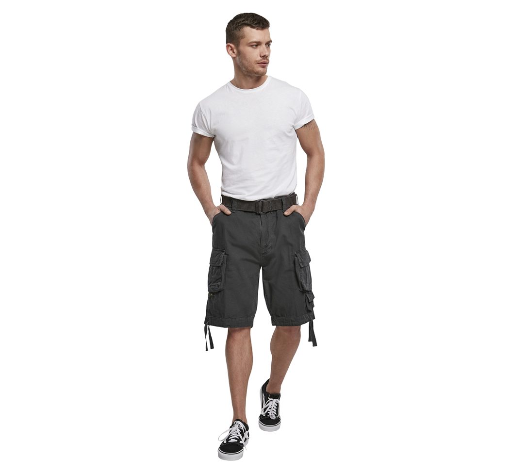 Brandit Cargohose Herren Bermuda Cargo Shorts knielang Kurze Hose Short Gürtel Knielang