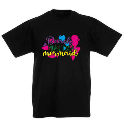 G-graphics T-Shirt Beach please I´m a mermaid Kinder T-Shirt, mit Spruch / Sprüche / Print / Aufdruck