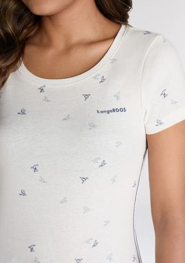 KangaROOS T-Shirt mit filigranem Allover-Print - NEUE FARBEN