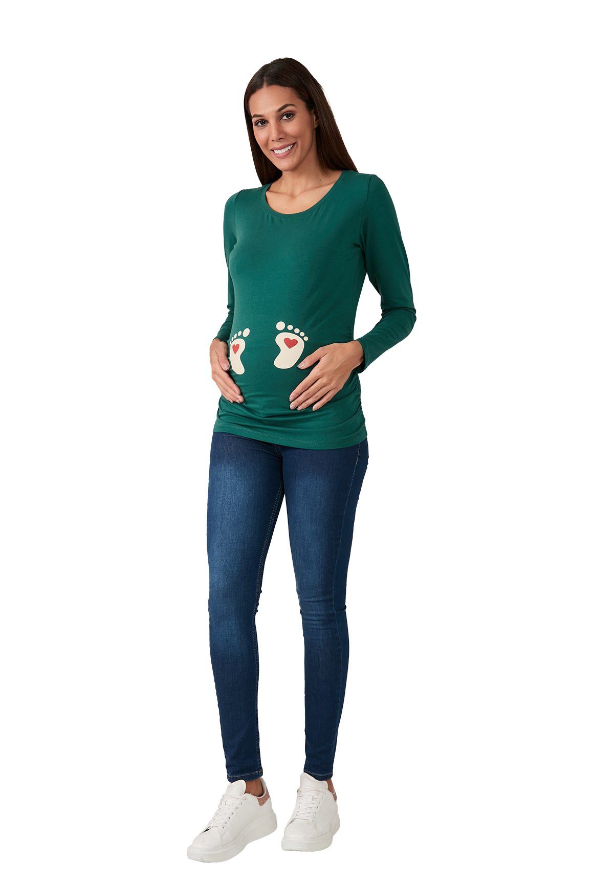 M.M.C. Umstandsshirt Baby Füße mit Motiv