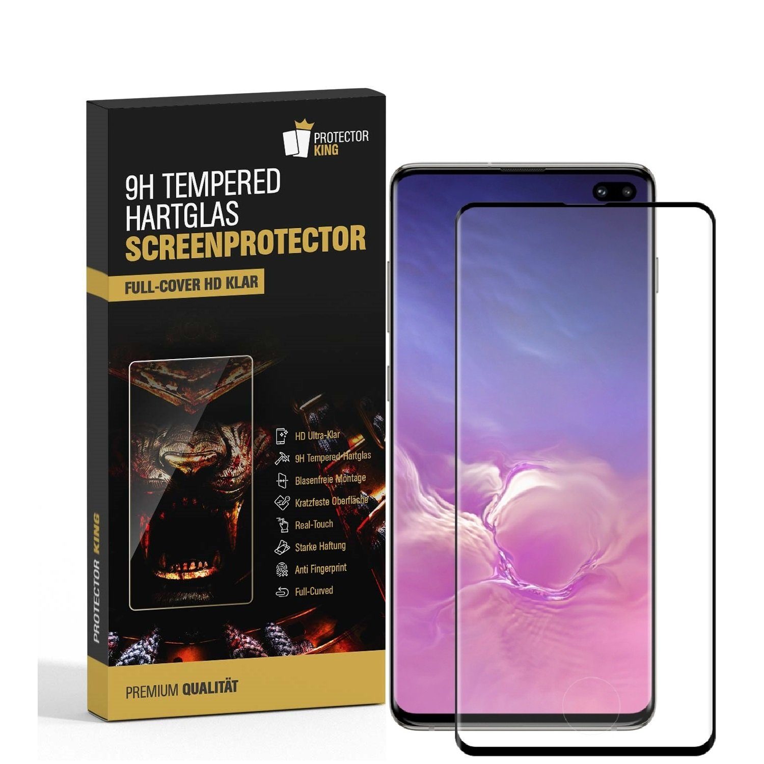 Protectorking Schutzfolie 2x 9H Hartglas für Samsung Galaxy S10 Plus ...