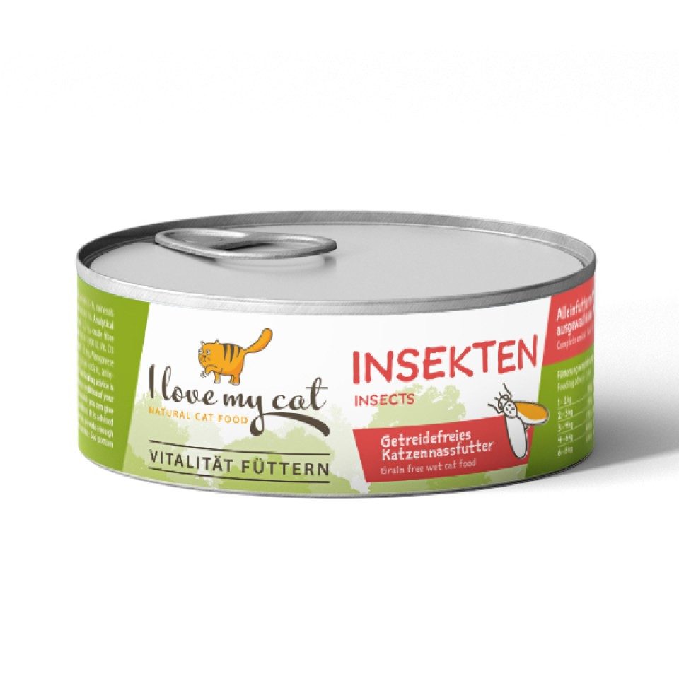 Bellfor I love my cat Katzenfutter Nass mit Insekten - 100g, für: Katzen