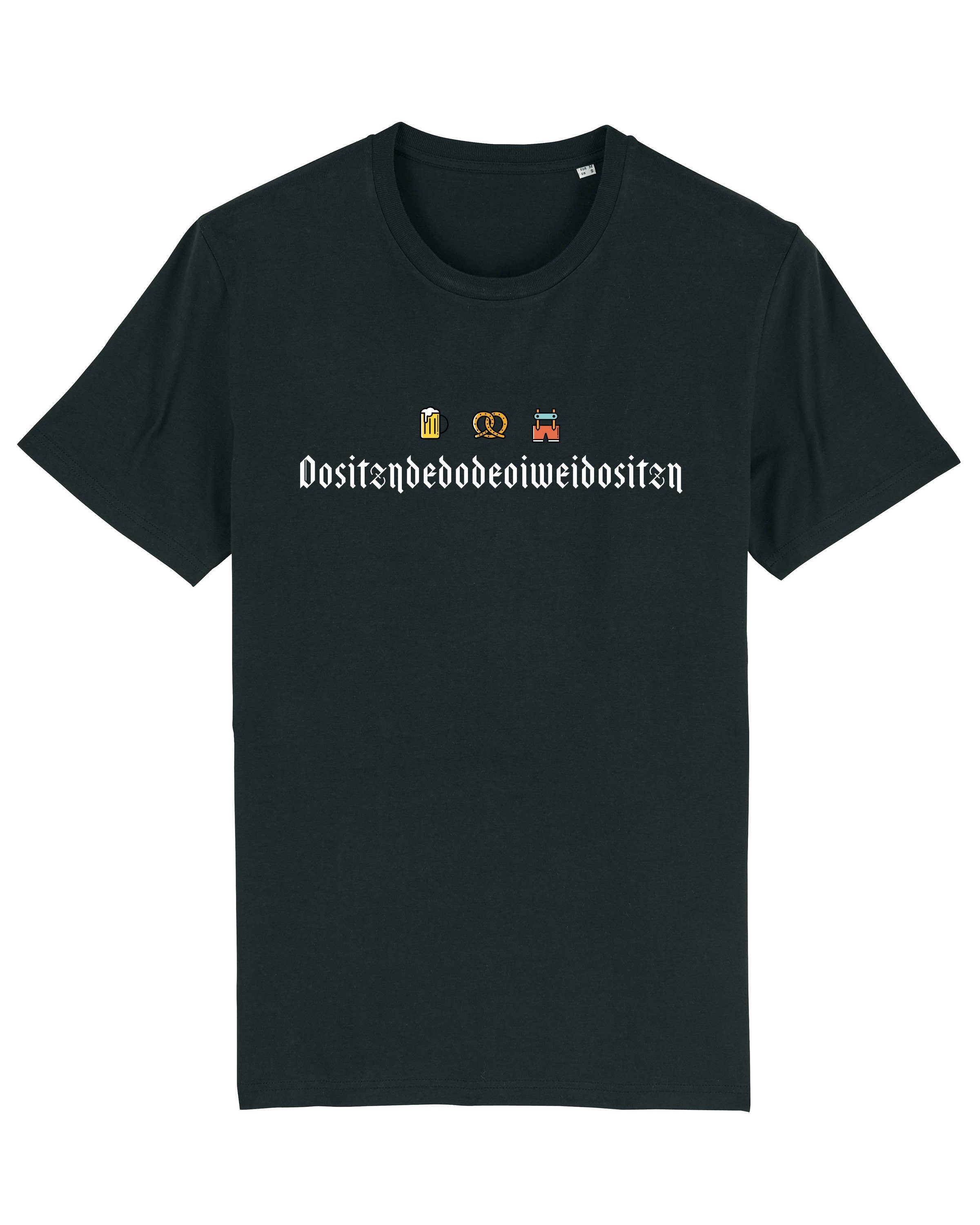 wat? Apparel Print-Shirt Dositzndedodeoiweidositzn (1-tlg) schwarz