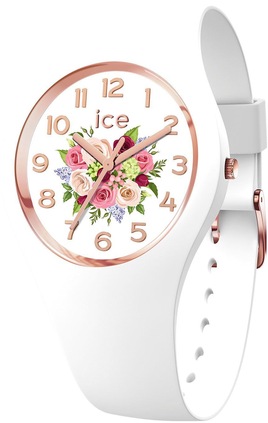 ice-watch Quarzuhr ICE flower - White bouquet - Medium - 3H, 021742