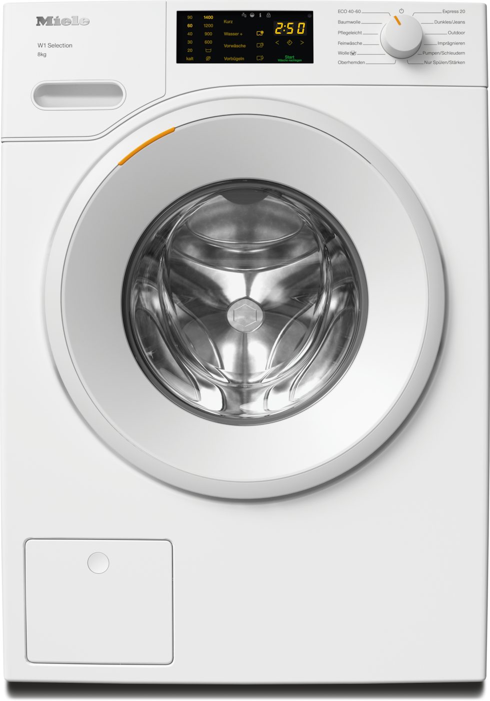 Miele Waschmaschine WSB203 WCS 8kg, 8 kg, 1400 U/min, Dampffunktion - bis zu 50% Zeitersparnis beim Bügeln