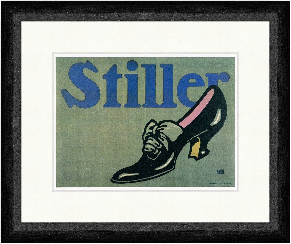 BillerAntik Kunstdruck Stiller Schuhe Damenmode Schuhhandel Berlin Marke Kunstdruck Faks_Plak, (1 St)