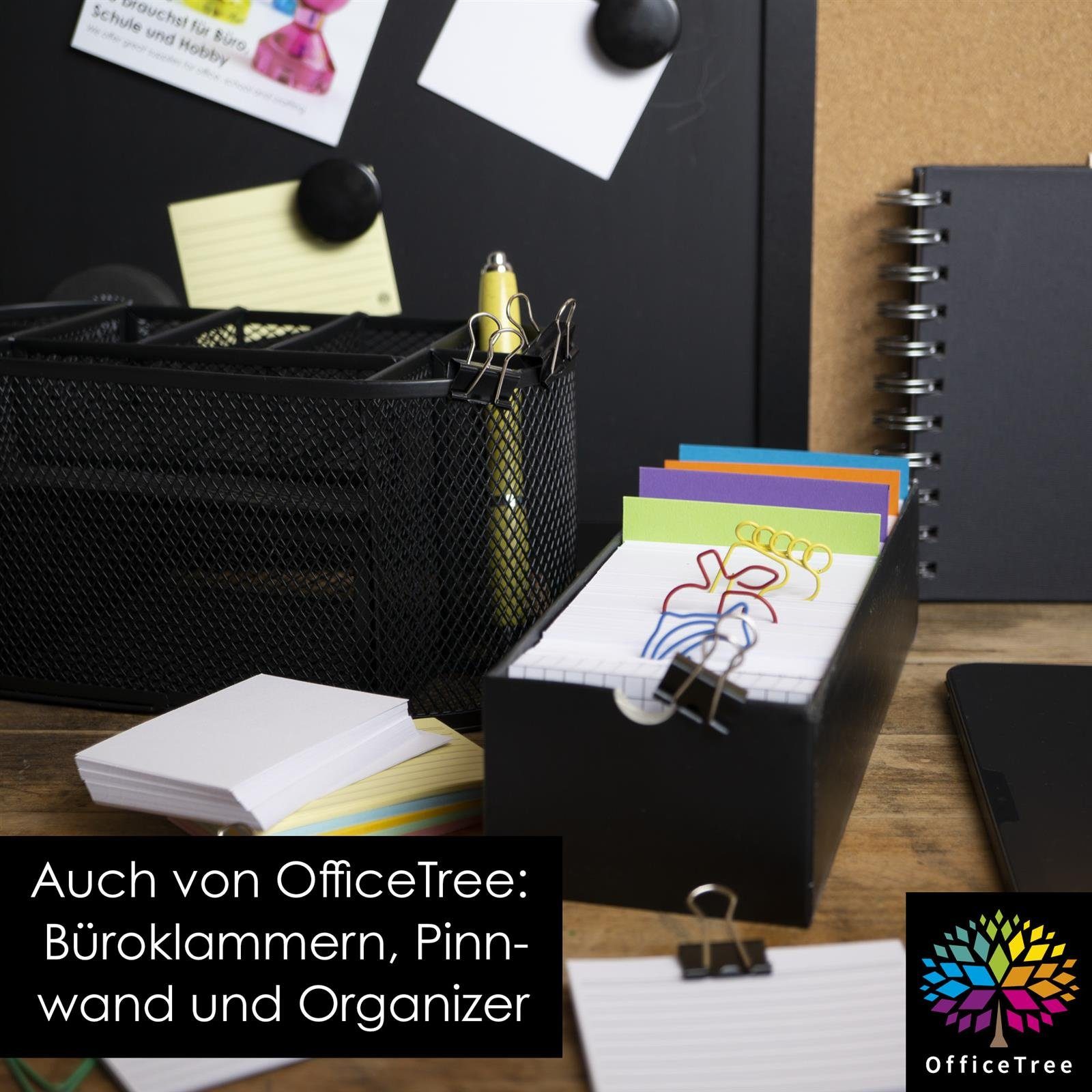 OfficeTree Karteikarten OfficeTree Karteikarten A8, A8 Liniert, Kariert, Blanco und Bunt